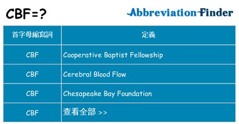 cbf 意思